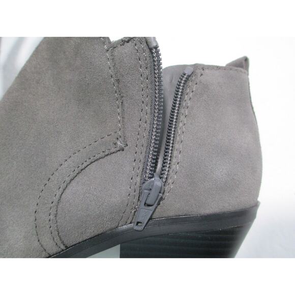 NEW Sonoma Giana Gray Leather Ankle Boots Womens 7.5M - Picture 10 of 13
